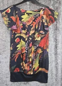 Ted Baker kurzes Kleid blau geblümt Gr. 2 (UK 10) - Bild 1 von 9