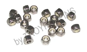 20-SS 5/16-18 HEX LOCK NUTS NYLOC COARSE STAINLESS STEEL18-8 FASTENER HARDWARE - Picture 1 of 1