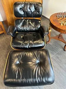 Eames Lounge Chair & Ottoman , 100% Original Unrestored 1965 Series 2. - Picture 1 of 23