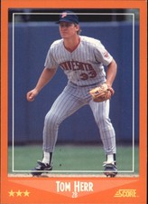 1988 (TWINS) Score Rookie/Traded #8T Tom Herr