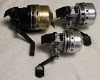 Lot of 3 Vintage Daiwa Spincast Reels - Two Silvercast and one Goldcast 