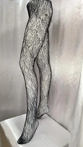 Lores Kabaretka Fashion Rete №029 spectacular fishnet tights lace floral pattern - Picture 1 of 7