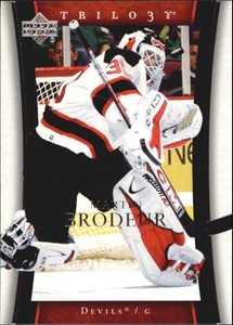 2005-06 Upper Deck Trilogy Devils Hockey Card #52 Martin Brodeur
