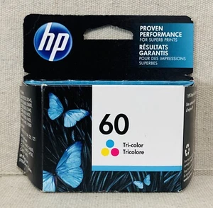 HP 60 Tri-color Original Ink Cartridge (CC643WN#140) EXP 05/2023 - Picture 1 of 2