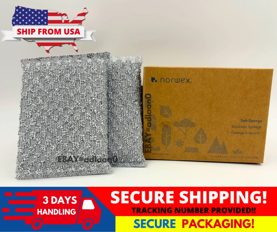 Norwex Spirisponge Scrubber Sponge (pack of 2) 2 Sets