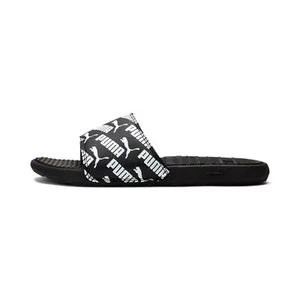 Puma Herren Cool Cat Slide Sandale. Schwarz/mehrfarbig weißes Logo Größe 11 - Bild 1 von 4
