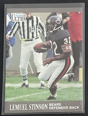 Lemuel Stinson 1991 Ultra FOOTBALL #161 Chicago Bears - Image 1 of 2