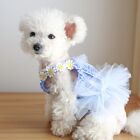 Dog Dress Floral Decors Printing Pet Dress Spring Summer Clothes Dog Outfits