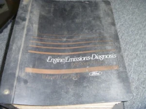 1987 Mercury Cougar Lynx Topaz Sable Engine Emission Diagnosis Service Manual xo - Picture 1 of 3