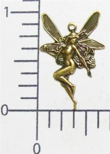 17123 3 Stck. Messing oxidiert Fee Charm Schmuck Fundstücke - Bild 1 von 1