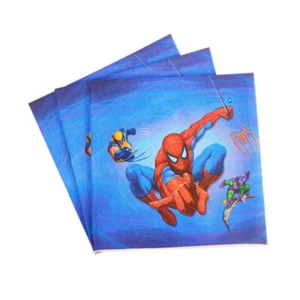 20 Quality Spiderman Napkin Spider-man Tissue Birthday Party Tableware Decor - Picture 1 of 7