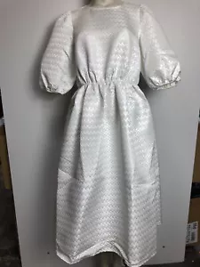 NA-KD Damen Kleid Structured Puff Kleid Weiß, 36 - Bild 1 von 2