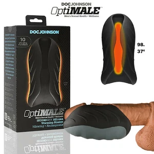 Doc Johnson OptiMALE SecondSKYN Silikon Warming Stroker Vibrating Masturbator - Bild 1 von 4
