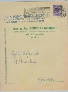 75991 - ITALIA - Historia Postal - PERFIN en CUBIERTA PUBLICITARIA - COMIDA DE QUESO 1955 - Imagen 1 de 1