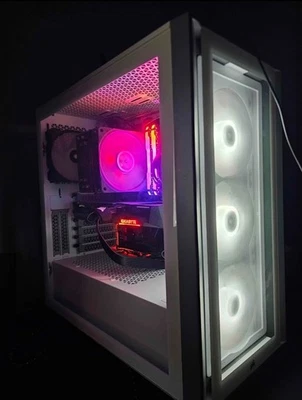 Custom White Gaming PC | RTX 3060ti | Ryzen 5 5600X | 32gb RAM | 2tb SSD - Image 1 of 4
