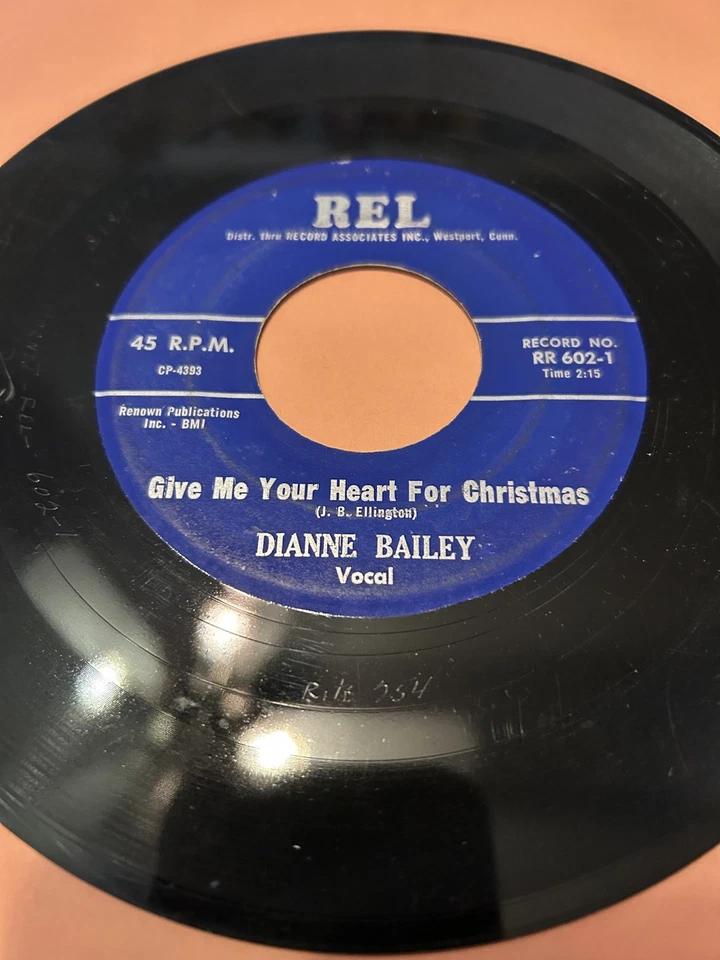 DIANE BAILEY 45 ( Give me your heart for Christmas / Return of Christmas) Rare! - Image 1 of 2