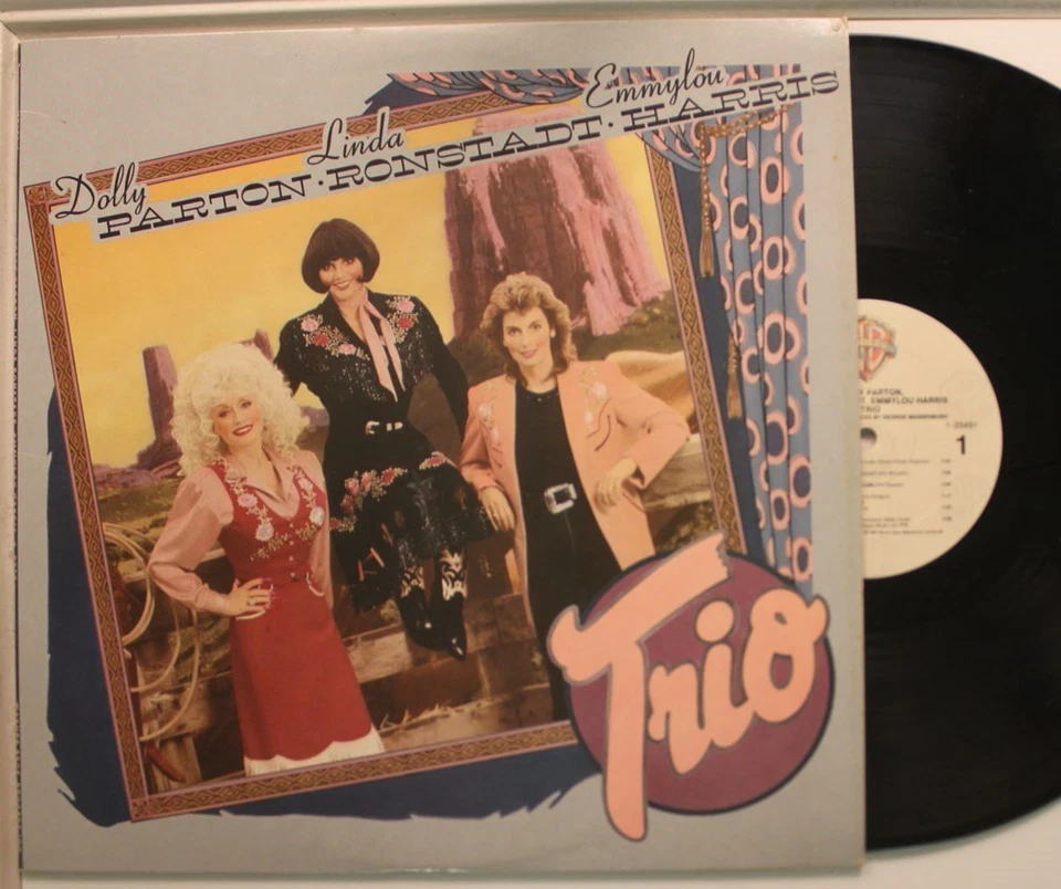 Dolly Parton, Linda Ronstadt, Emmylou Harris Lp Trio On Wb - Vg To Nm/ Vg - Image 1 of 1