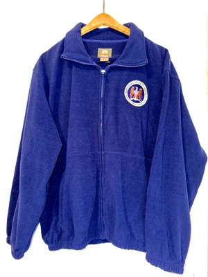 National Security Agency Large L Fleece Jacket Blue NSA Seal / Patch NEW NWT - Image 1 of 4