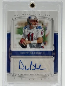 2019 Panini National Treasures Drew Bledsoe Auto /25 - (S-DB) - Picture 1 of 2