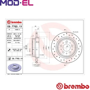 2x BRAKE DISC 08.7765.1X FOR VOLVO S80 V70/II S60 XC70/Cross/Country S70 2.9L - Picture 1 of 9