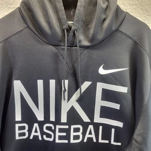 Sudadera con Capucha Nike Para Hombres 2XL XXL Negra Béisbol Dri Fit Polar Pullover Gráfico - Imagen 1 de 17