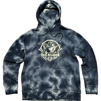 Sudadera con Capucha True Religion Buda Foil Tie Dye Azul Para Hombre Talla 2XL Pullover XXL NUEVA CON ETIQUETAS Foto 1 de 4