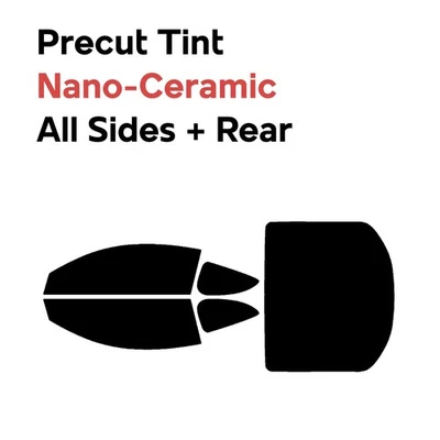 Película de ventana precortada para automóvil nano cerámica hágalo usted mismo tinte para Hyundai Genesis cupé 2010-2016 Foto 1 de 4