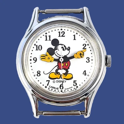 Винтажные часы Disney LORUS Mickey Mouse V515-6080 БЕЗ РЕМЕШКА, НОВЫЙ аккумулятор - Изображение 1 из 4