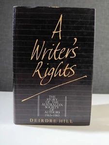 A Writer's Rights By Deidre Hill Hardcover 1983 VGC - Picture 1 of 20