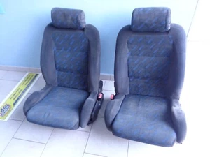 COPPIA SEDILI - TAPPEZZERIA ANTERIORE RENAULT CLIO 1.8 16V - ORIGINALI - Foto 1 di 11