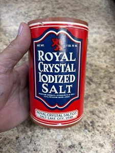 Vintage Royal Crystal Salt 1lb 10 oz full unopened container. - Picture 1 of 5
