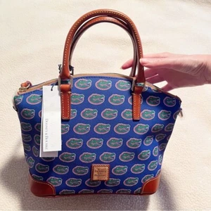 Dooney & Bourke Womens Florida Gators Coated Canvas Convertible Handbag Purse UF - Picture 1 of 16