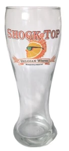 Vaso de cerveza Pilsner Shock Top blanco estilo belga Wheat Ale 16 oz - Imagen 1 de 1