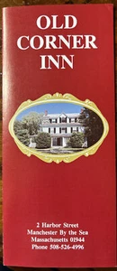 Folleto de viaje vintage Old Corner Inn Manchester by the Sea MA - década de 1990 - Imagen 1 de 6