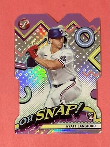 2024 Topps Pristine - Oh, Snap! #OH-16 Wyatt Langford (RC) - Texas Rangers - Bild 1 von 2