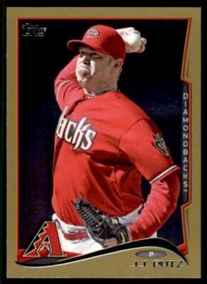 2014 TOPPS GOLD J.J. PUTZ /2014 ARIZONA DIAMONDBACKS #402 PARALLEL - Image 1 of 2