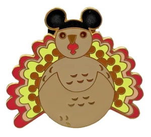 Fiestas Disney - FELIZ ACCIÓN DE GRACIAS - PAVO CON PIN OREJAS MICKEY MOUSE - Imagen 1 de 2