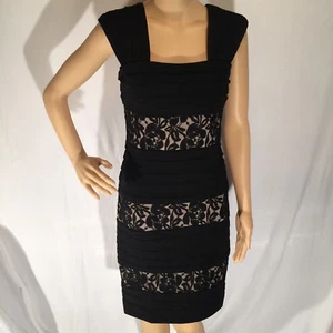 Dress Barn Collection Women’s Size 6 Black w/ Black Lace and Tan lining Classy* - Picture 1 of 8