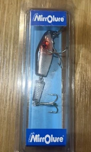 VINTAGE L & S OOM JOINTED MIRROLURE SINKER CRANKBAIT-RED SILVER WHITE-3" Fishing - Picture 1 of 8