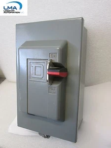SQUARE D 2510MBA22 MANUAL MOTOR STARTER SWITCH 3POLE 600VAC 5HP ENCLOSURE - Imagen 1 de 3