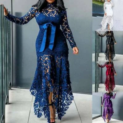 Robe De Soirée Grande Taille Pour Femme Robe Longue Bal De Fin D'année / - Photo 1/4