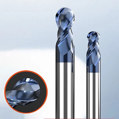 Ball Nose Round End Mill Drill TISIN Coating Milling Cutter Engraving Bit Or CN - Image 1 of 4