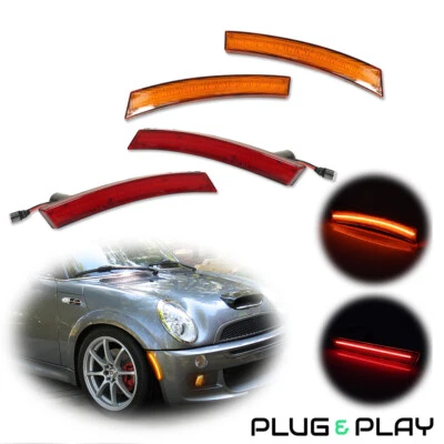[PLUG & PLAY]Front & Rear LED SideMarker Lamps For Mini Cooper 02-08 R50 R52 R53 - Image 1 of 4