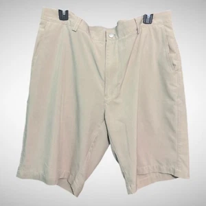 Peter Millar Shorts Mens 36 beige Golf Shorts Pre Owned Flat Front Chinos - Picture 1 of 8