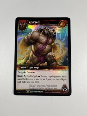 Cho'gall Holo Foil 13/30 Timewalkers WOW Warcraft Hero Ogre Mage Brown Back 2013 - Image 1 of 4