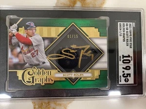 2022 Five Star - Golden Graphs Green #GG-SR Scott Rolen #1/15 BOOKEND!!! ‘23 HOF - Picture 1 of 2