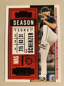 2020 Contenders Baseball Max Scherzer Purple Foil Parallel New York Mets🔥🔥🔥 - Picture 1 of 4