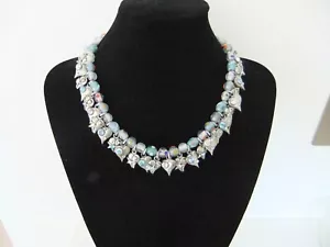 OTAZU SILVER GREYS/BLUES NECKLACE – 16” - VGC - Picture 1 of 4