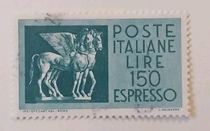 Francobolli Italia 1968 - Espresso Cavalli Alati - Lire 150 Usato - Foto 1 di 1