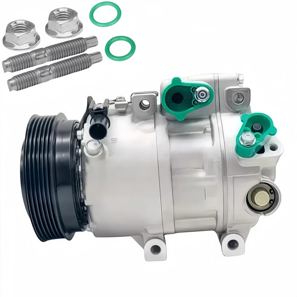 A/C Compressor w/ Clutch For 2006-2009 Hyundai Sonata Santa Fe & Kia Optima Foto 1 de 3
